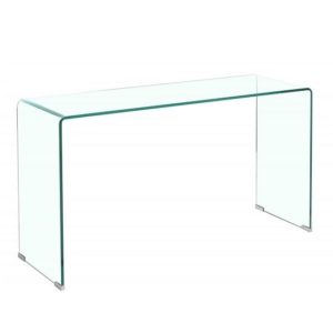 Afya Glass Console Table In Clear