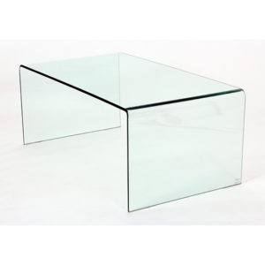 Afya Glass Coffee Table In Clear