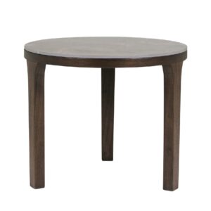 Anaheim Wooden Round Coffee Table In Latte