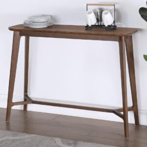 Cairo Wooden Rectangular Console Table In Walnut