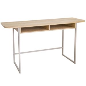 Deridder Wooden Rectangular Console Table In Oak