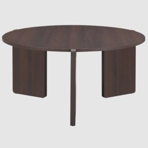 Halifax Wooden Round Coffee Table In Espresso