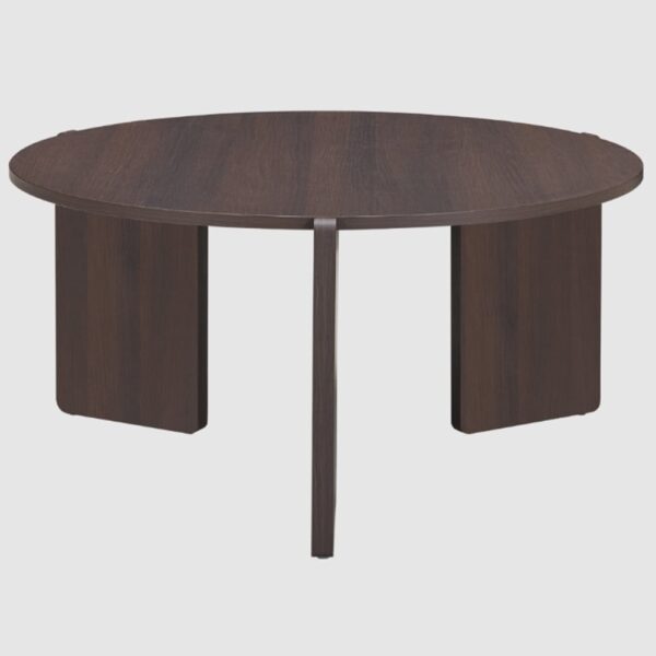 Halifax Wooden Round Coffee Table In Espresso