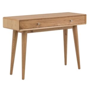 Javion Wooden Console Table With 1 Drawer In Natural Oak