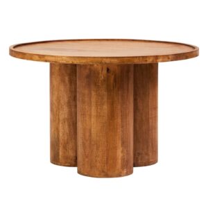 Walhalla Wooden Column Round Coffee Table In Natural