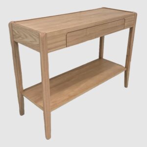 Adrian Wooden Rectangular Console Table With 1 Drawer In Natural