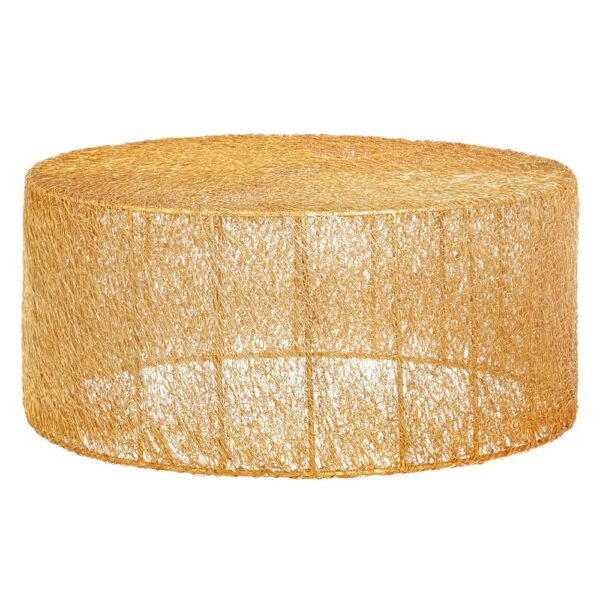 Telluride Metal Round Coffee Table In Gold