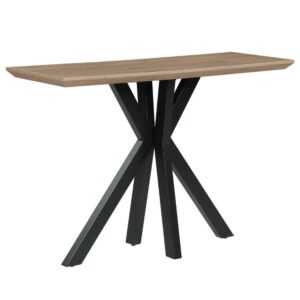 Malone Wooden Rectangular Console Table In Oak