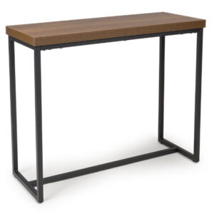 Beloit Wooden Rectangular Console Table In Smoked Oak