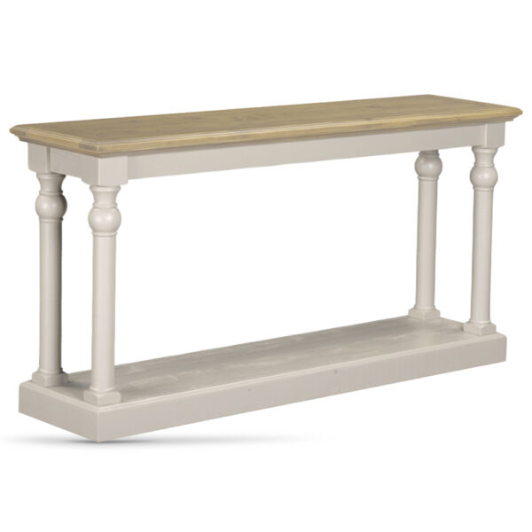 Chilton 160cm Wooden Console Table - Grey And Natural