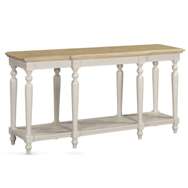 Chilton 165cm Wooden Console Table - Grey And Natural