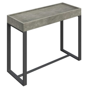 Coruna Wooden Console Table In Concrete Effect