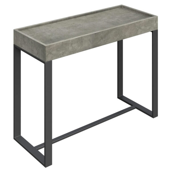 Coruna Wooden Console Table In Concrete Effect