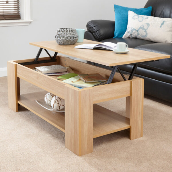 Liphook Wooden Lift Up Coffee Table In Oak