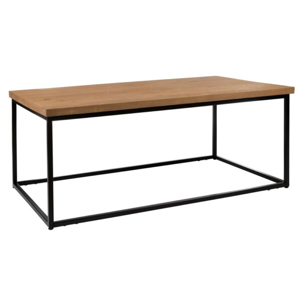 Wichita Wooden Rectangular Coffee Table In Rustic Antique