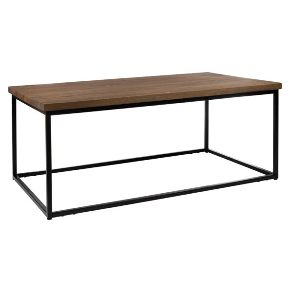 Wichita Wooden Rectangular Coffee Table In Smoked