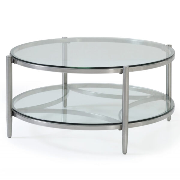 Stanford Glass Coffee Table With Stainless Steel Frame