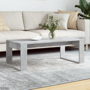 Aponka 102cm Wooden Coffee Table – Concrete Grey