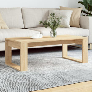 Aponka 102cm Wooden Coffee Table – Sonoma Oak