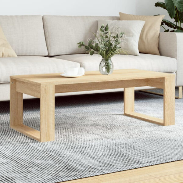 Aponka 102cm Wooden Coffee Table - Sonoma Oak