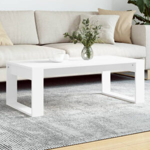Aponka 102cm Wooden Coffee Table - White